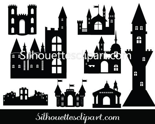 500x400 Halloween Vector Graphics Silhouettes Vector