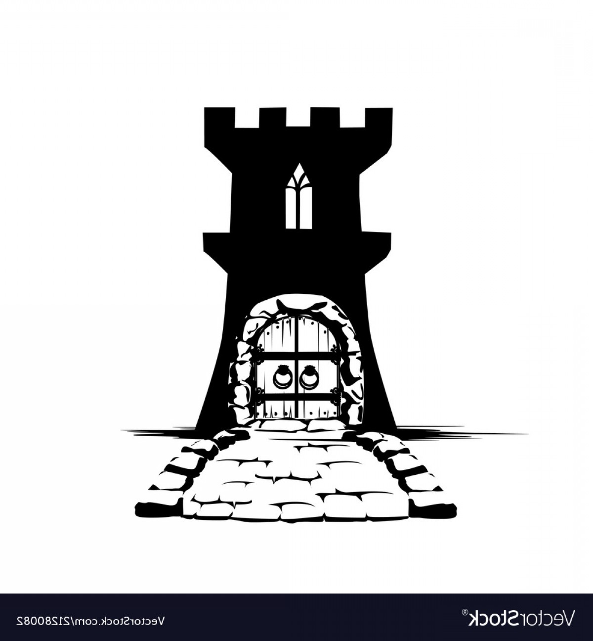 1200x1296 Silhouette Of A Fairy Castle Vector Wallkeeper