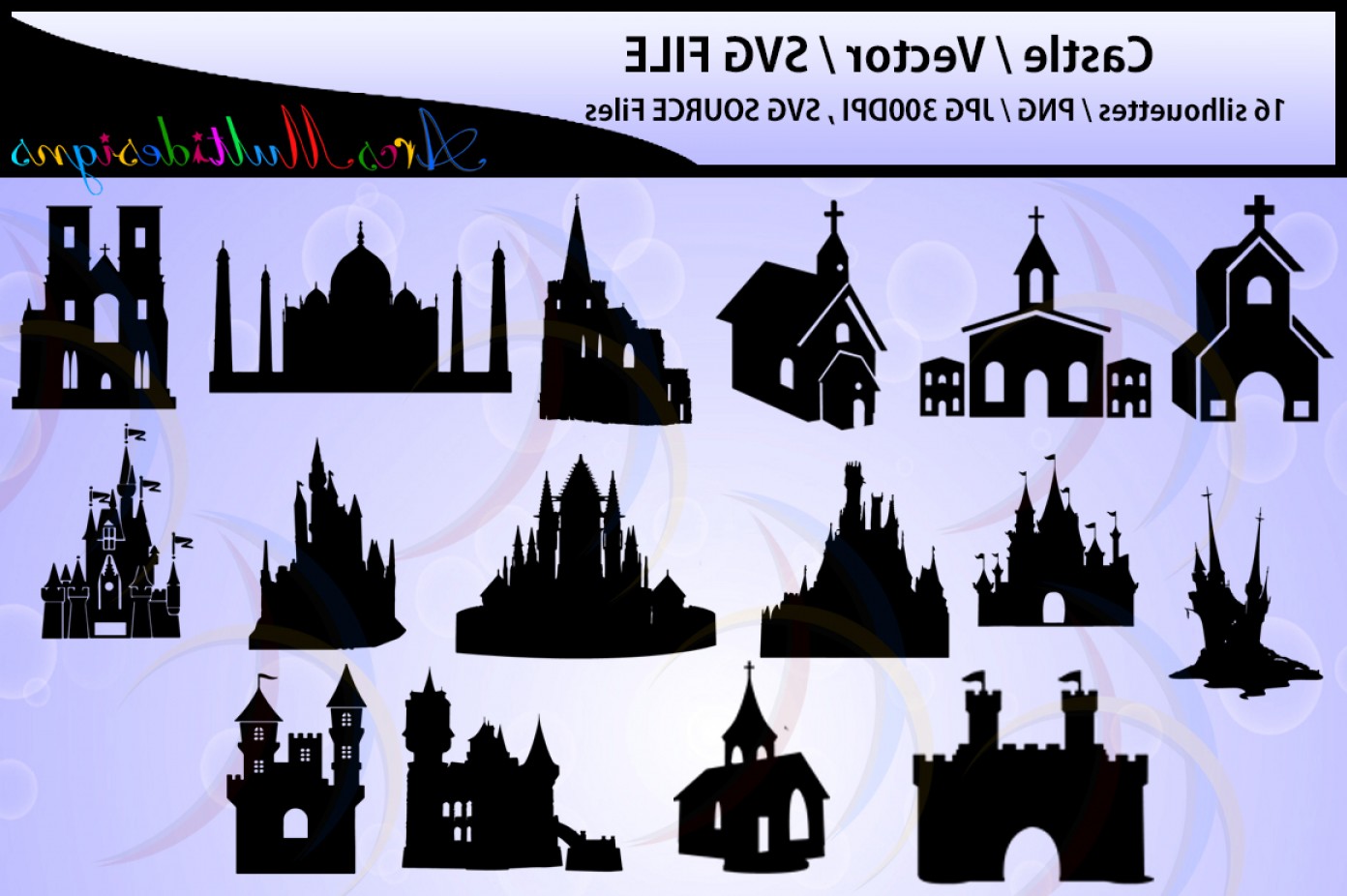 1392x926 Castle Silhouette Church Silhouette Vector Createmepink