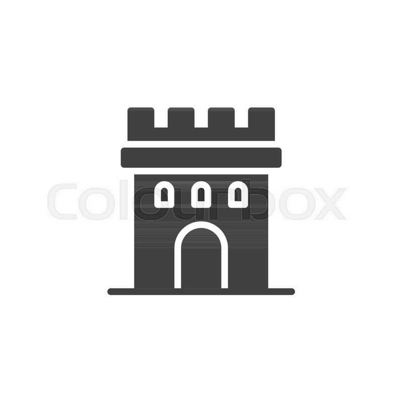 Castle Tower Icon Vector, Filled Flat Stock Vector Colourbox 800x800 Castle Tower Icon Vector, Filled Flat Stock Vector Colourbox