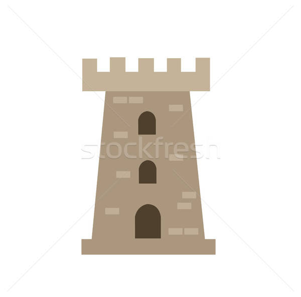 Castle Tower Vector Illustration Vector Illustration Edmond 600x593 Castle Tower Vector Illustration Vector Illustration Edmond