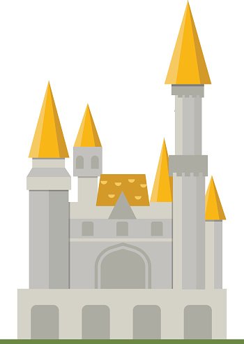 Castle Tower Vector Building Premium Clipart 350x492 Castle Tower Vector Building Premium Clipart