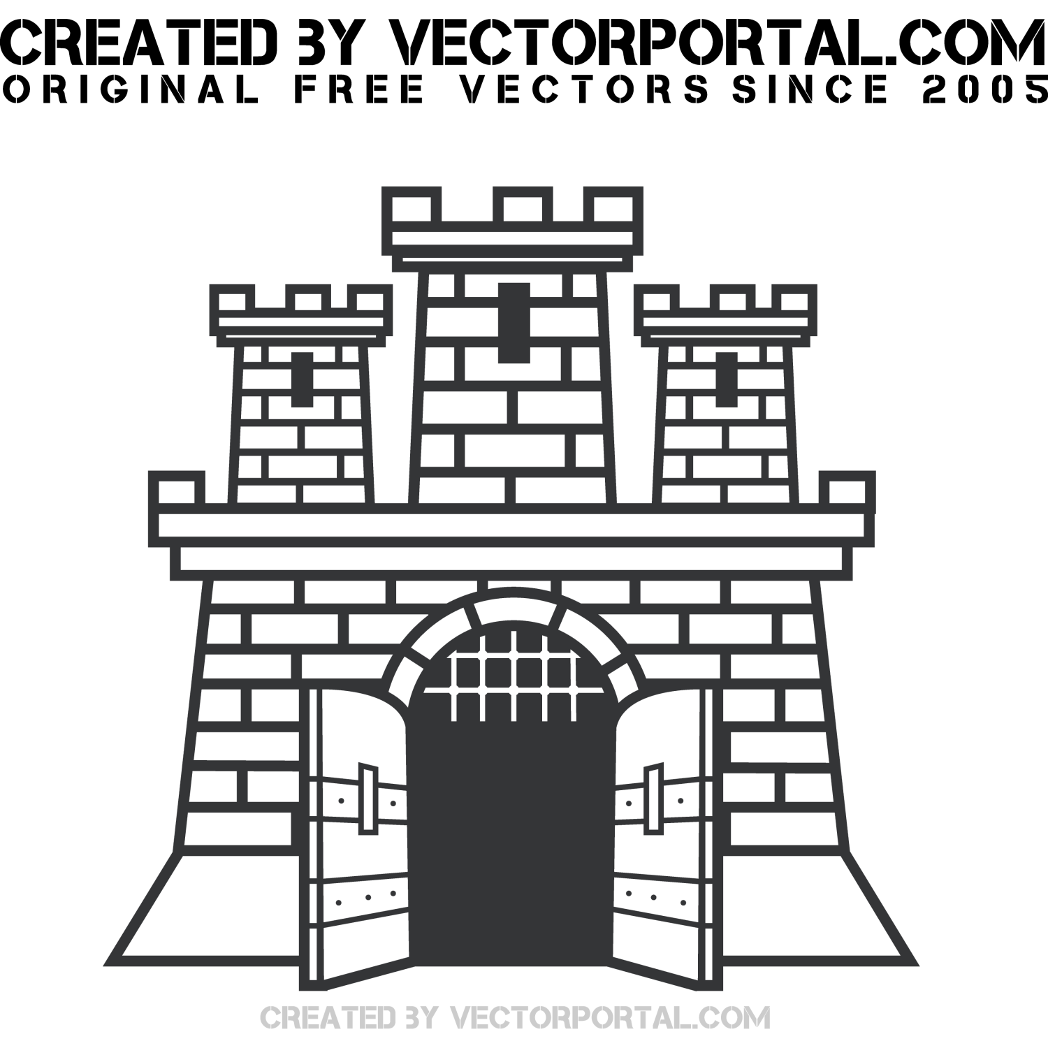 1500x1500 Vector For Free Use Castle Vector Graphics
