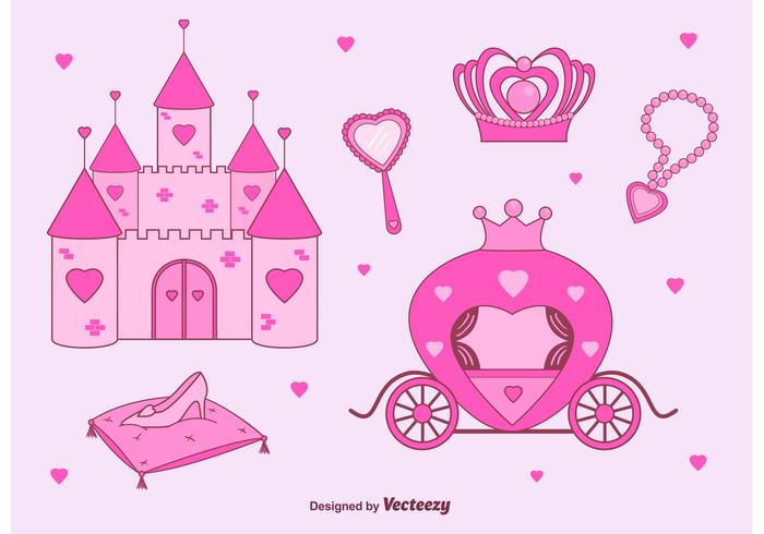 Princess Castle Vector Set 700x490 Princess Castle Vector Set