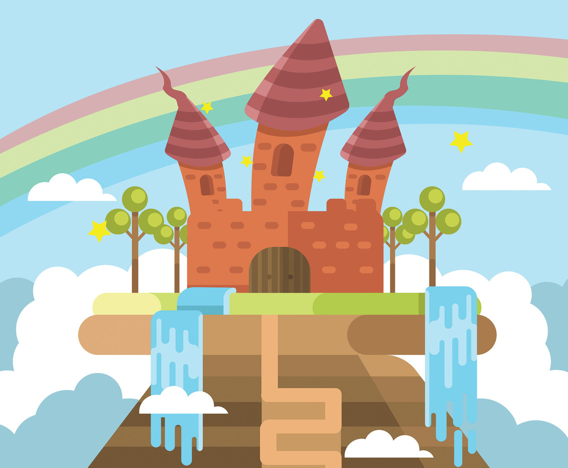 Wonderland Castle Vector Vector Art Graphics 1136x936 Wonderland Castle Vector Vector Art Graphics