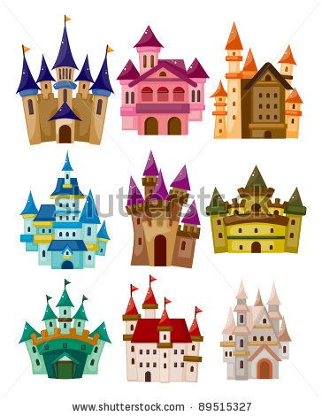 Cartoon Fairy Tale Castle Icon 364x470 Cartoon Fairy Tale Castle Icon