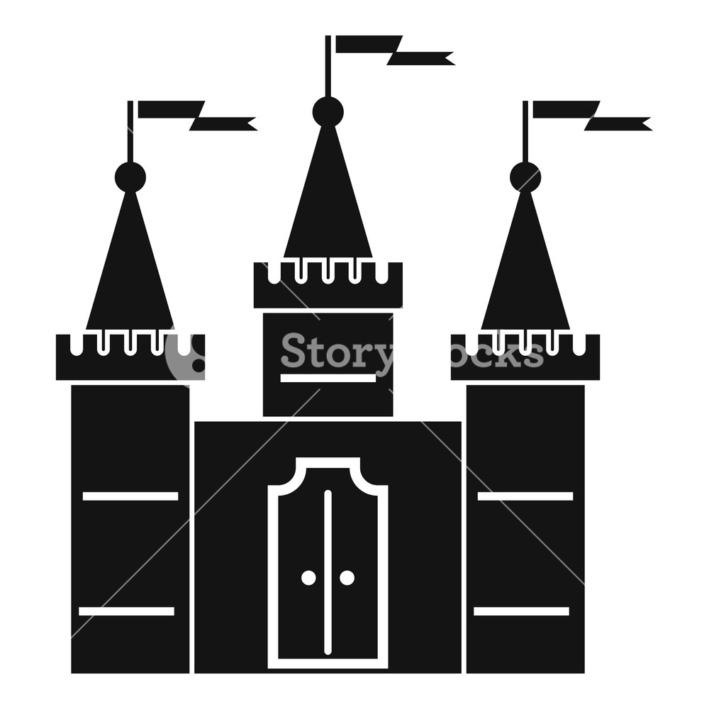 1000x1000 Castle Icon Simple Illustration Of Castle Vector Icon For Web