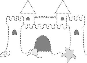 300x216 Free Vector Castle Illustration