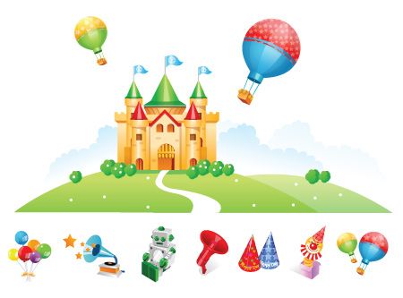 450x333 Free Vector Castle N Toys Graphics Vector Free, Graphic