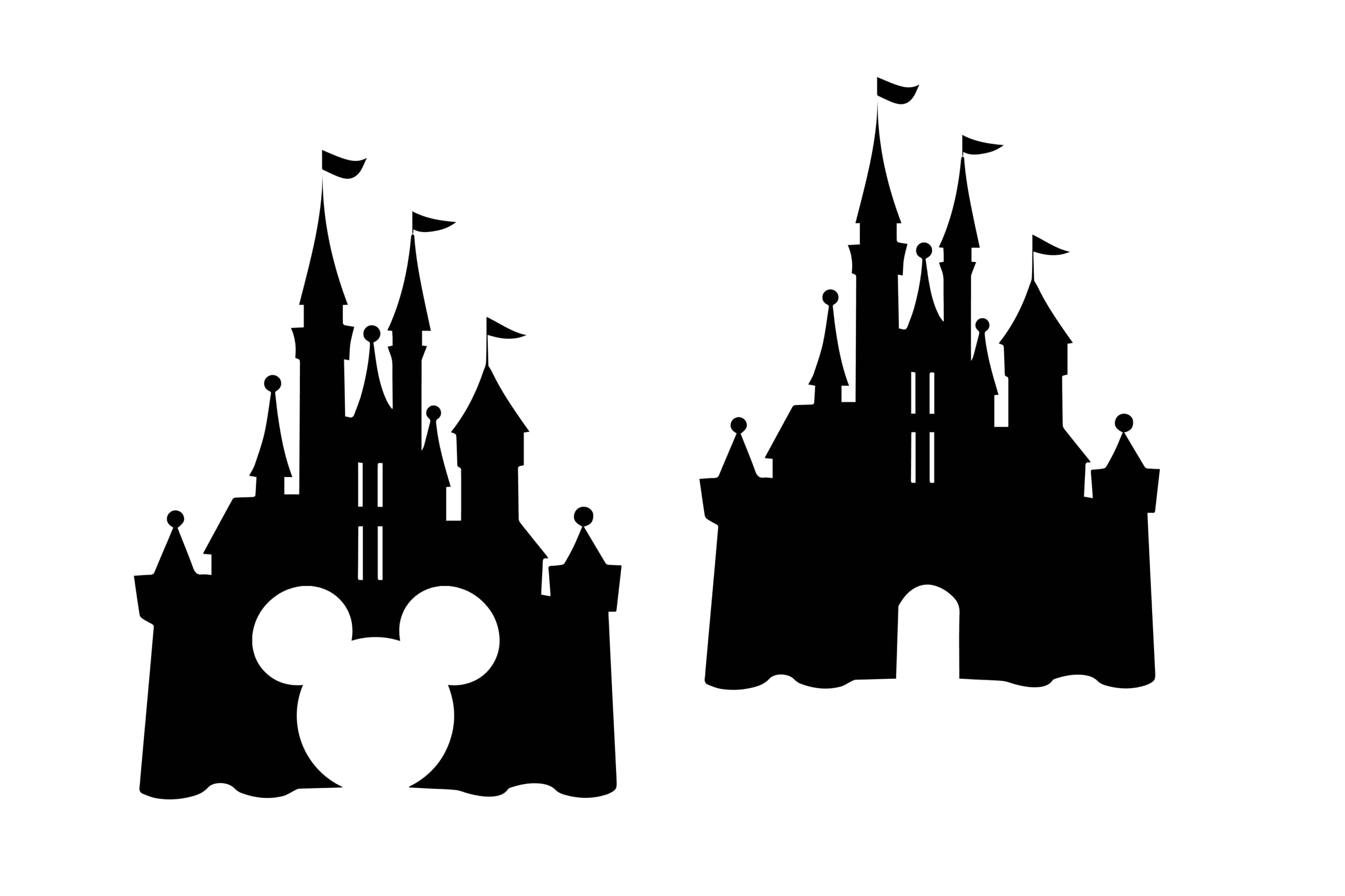 3600x2400 Disney Castle Mickey Vector Clipart Transparent Png