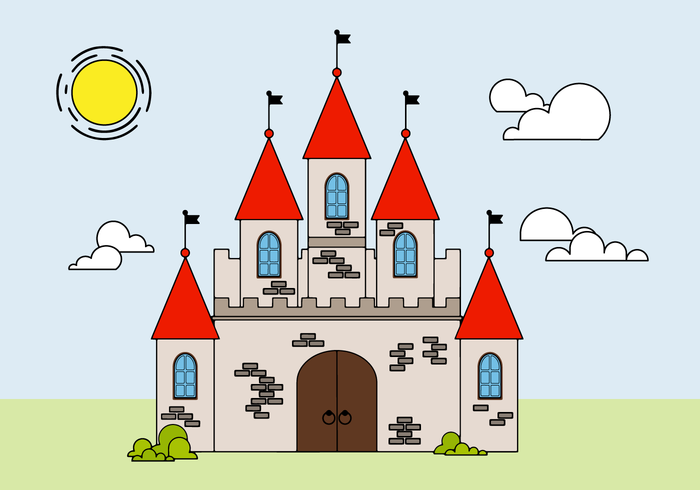 700x490 Free Castle Vector