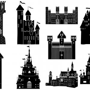 300x300 Castle Silhouettes Vector Vecor And Png Wallkeeper