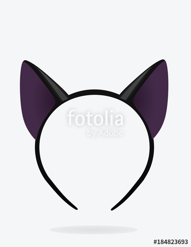387x500 Cat Ears Mask Vector Illustration Stock Image And Royalty Free