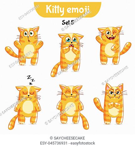431x470 Emoji Set Cat Stock Photos And Images Age Fotostock
