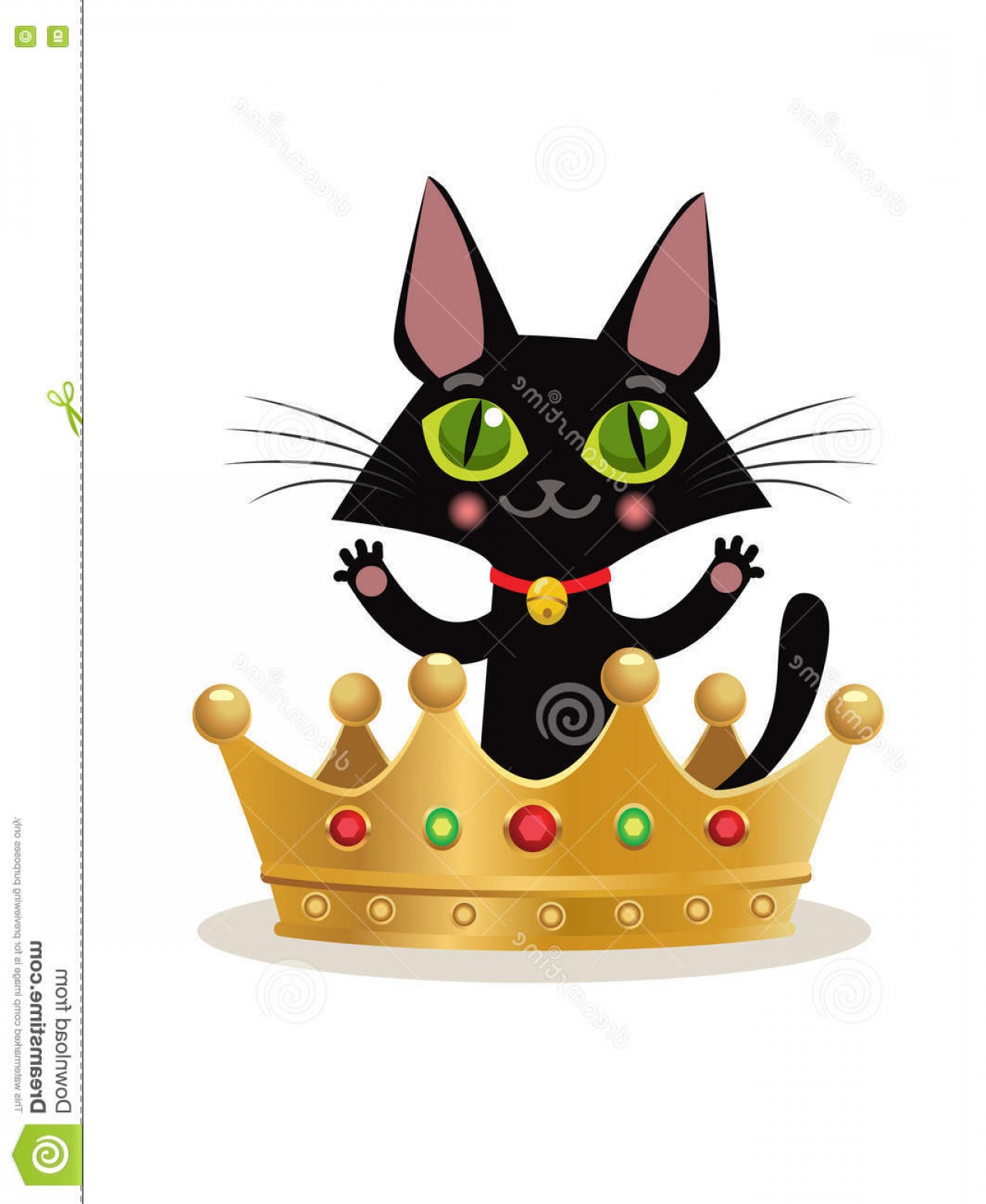 1278x1560 Stock Illustration Vector Illustration White Background Kitten