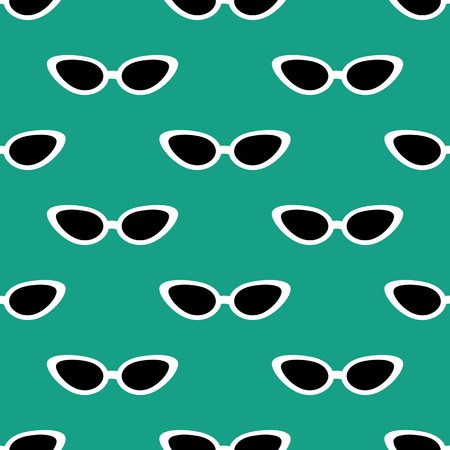 Cat Eye Sunglasses Seamless Pattern On The Green Background 450x450 Cat Eye Sunglasses Seamless Pattern On The Green Background