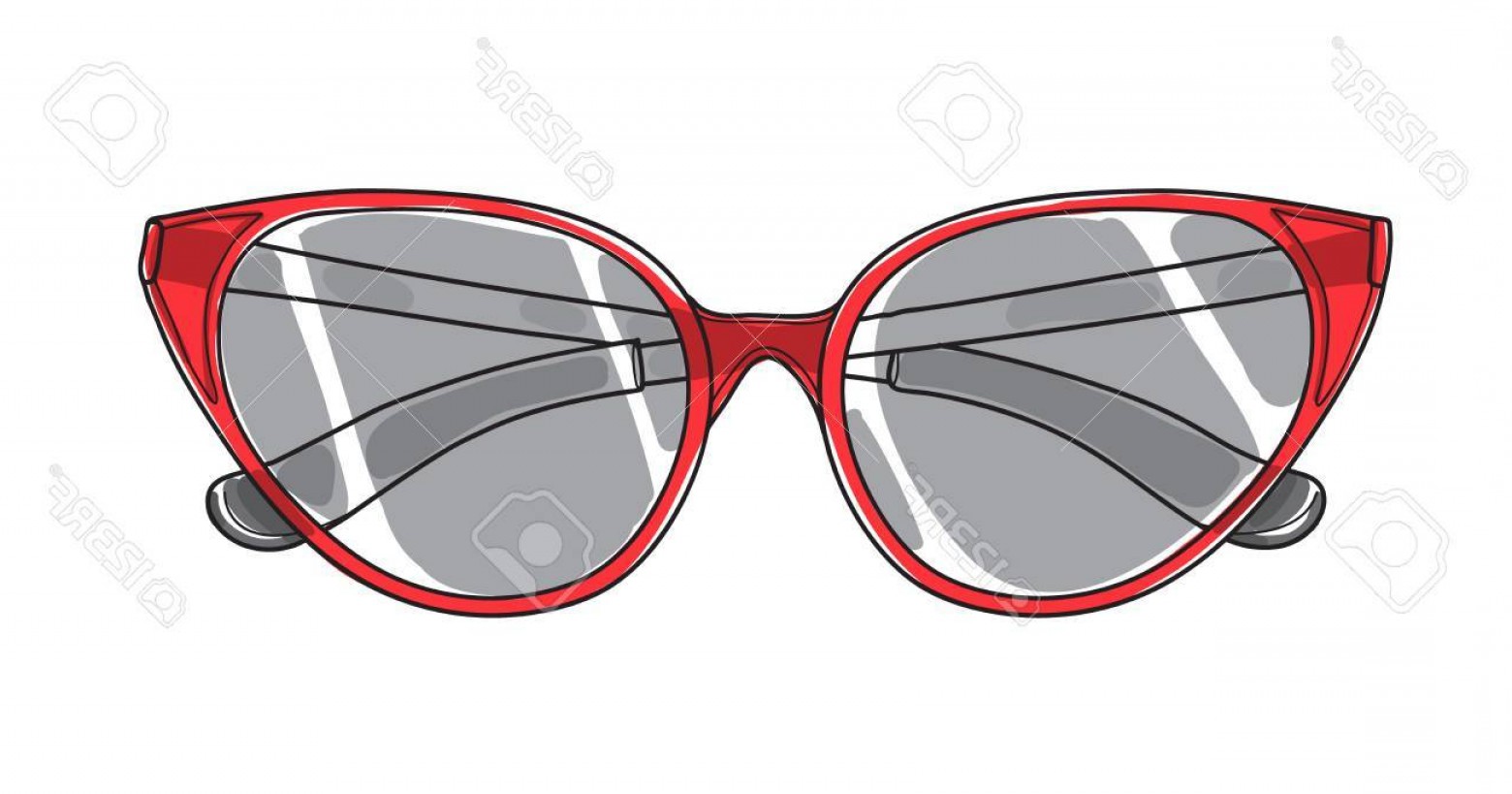 Cat Eye Sunglasses Vector At Collection Of Cat Eye Sunglasses Vector Free For