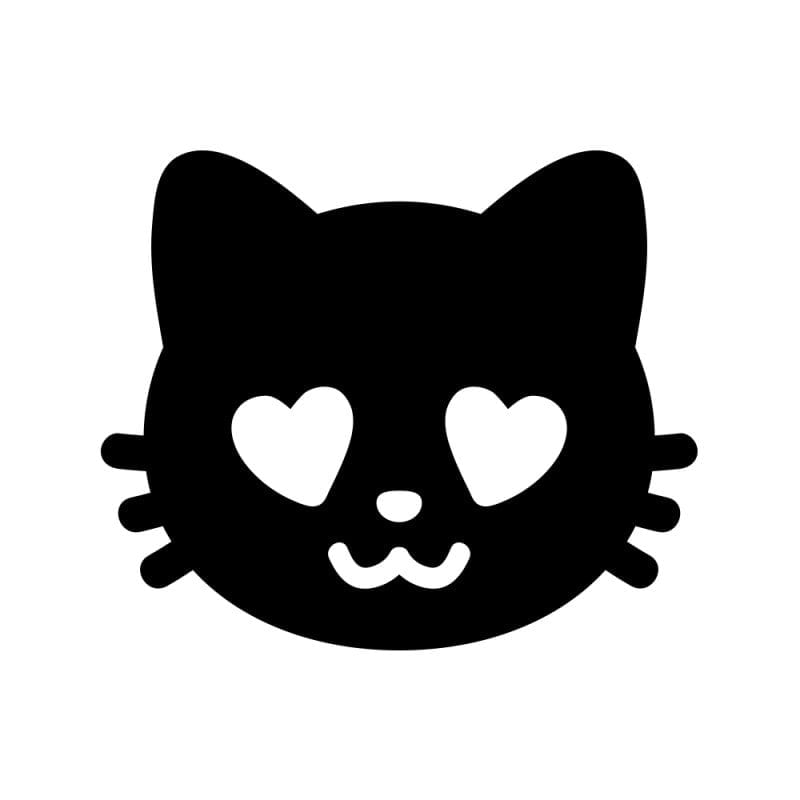 800x800 Cat Heart Eyes