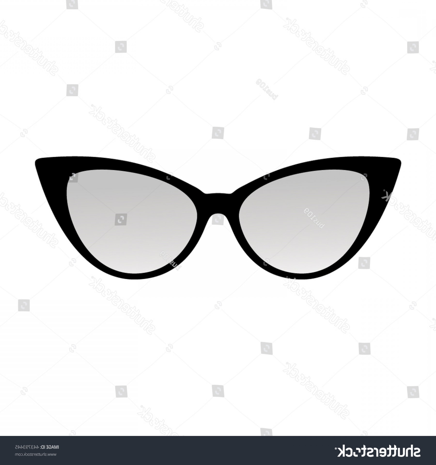 1800x1920 Vector Black Cat Eye Sunglasses Catamart
