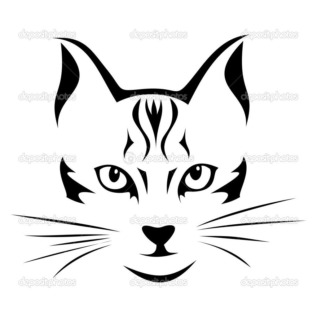 1023x1023 Cat Face Vector Twitter Facebook Google Plus I