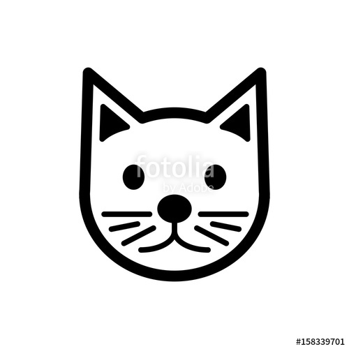 Cat Head Vector at Vectorified.com | Collection of Cat Head Vector free ...