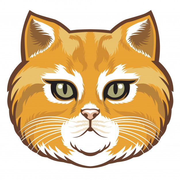 Cat Head Vector at Vectorified.com | Collection of Cat Head Vector free ...