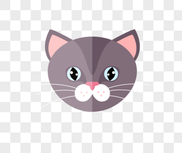 356x300 Cat Head Portrait Vector Material Images Cat Head Portrait