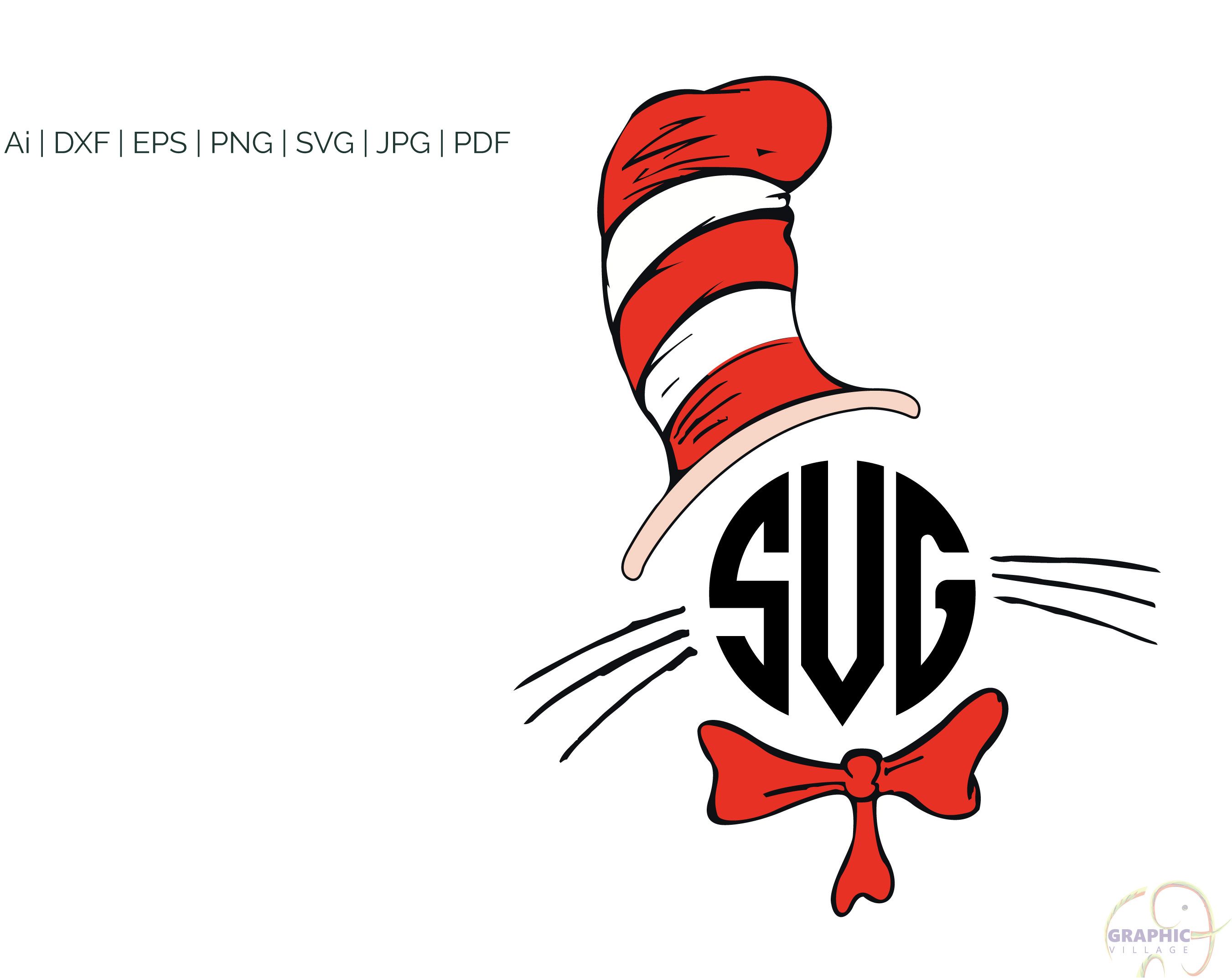 Free Cat In The Hat Svg File Popular Svg File Free Craft Svg | The Best ...