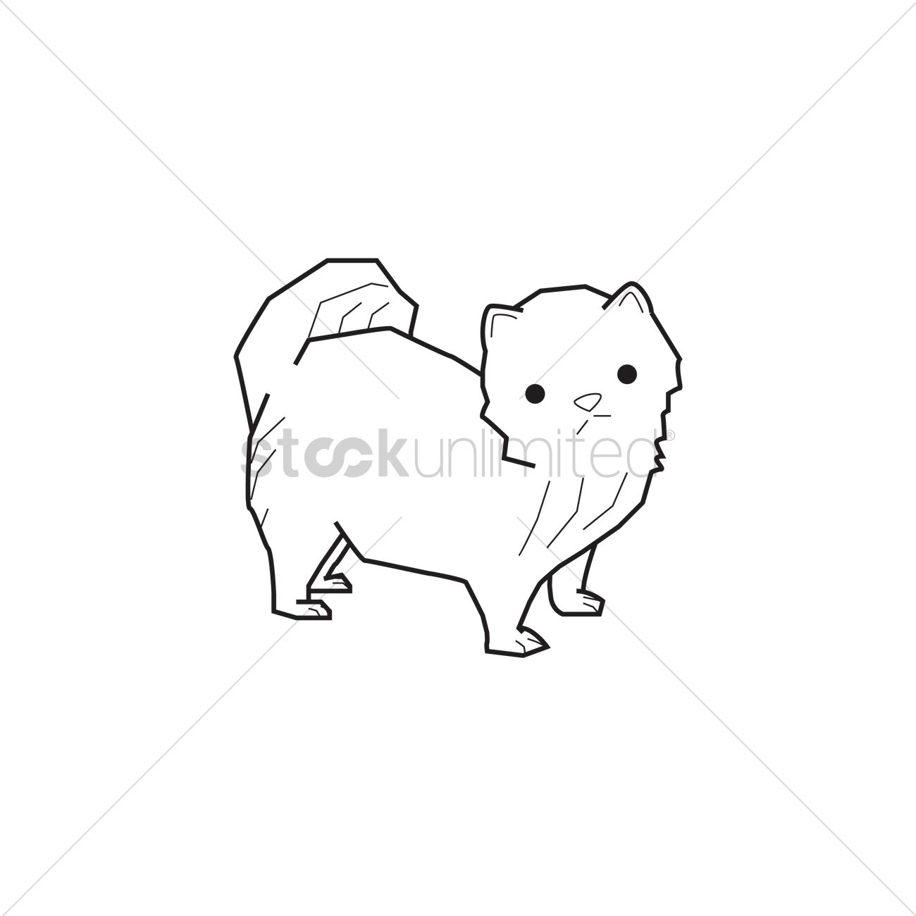 1300x1300 Cat Outline Vector Image
