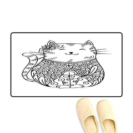 466x466 Doormathand Drawn Doodle Outline Vector Cat