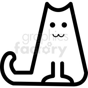 300x300 Cat Outline Vector Icon Clipart Royalty Free Gif, Png