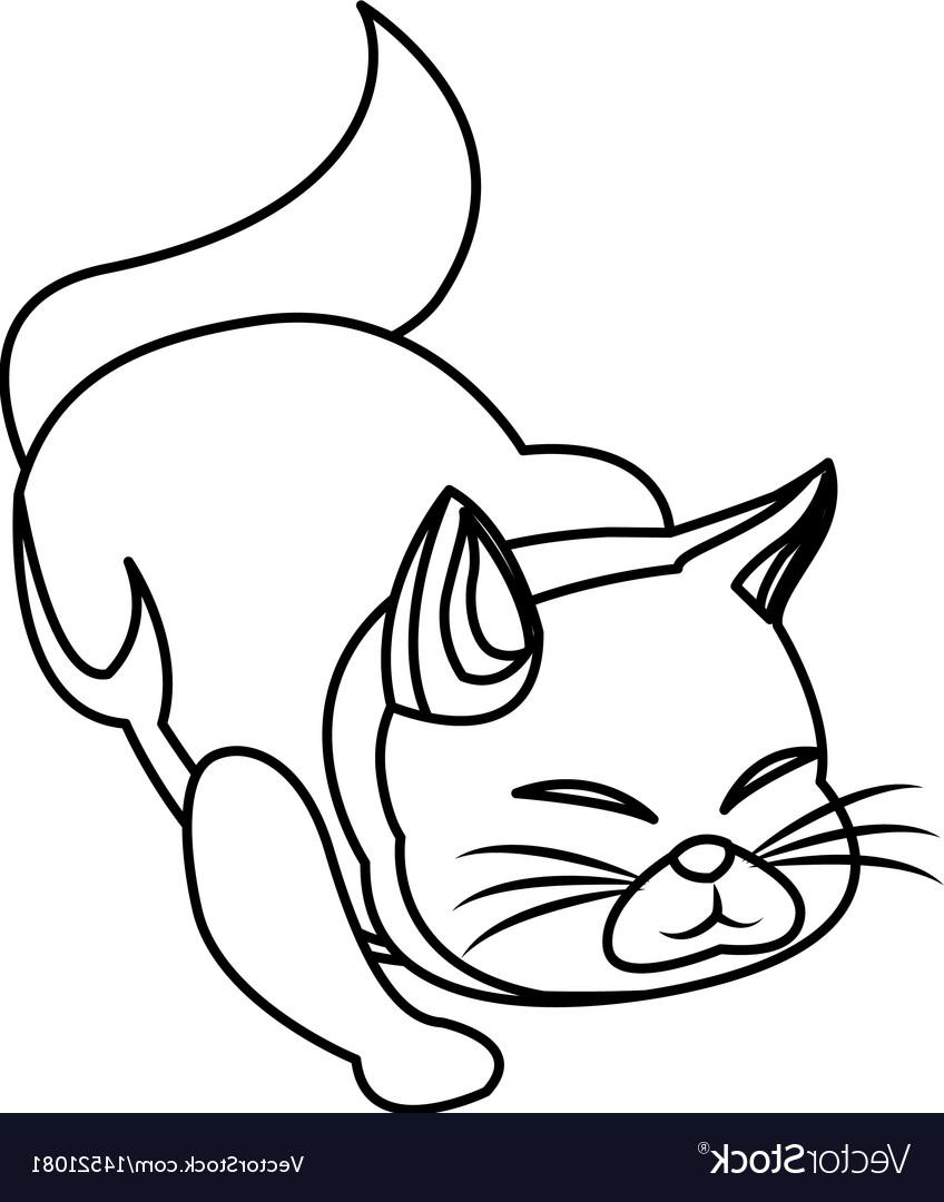 848x1080 Best Hd Cat Outline Vector Pictures Free Vector Art, Images