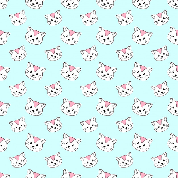 Cat Seamless Pattern Vector Premium Download 626x626 Cat Seamless Pattern Vector Premium Download