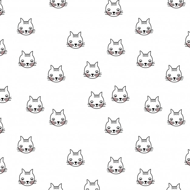 Cats Pattern Vector Free Download 626x626 Cats Pattern Vector Free Download