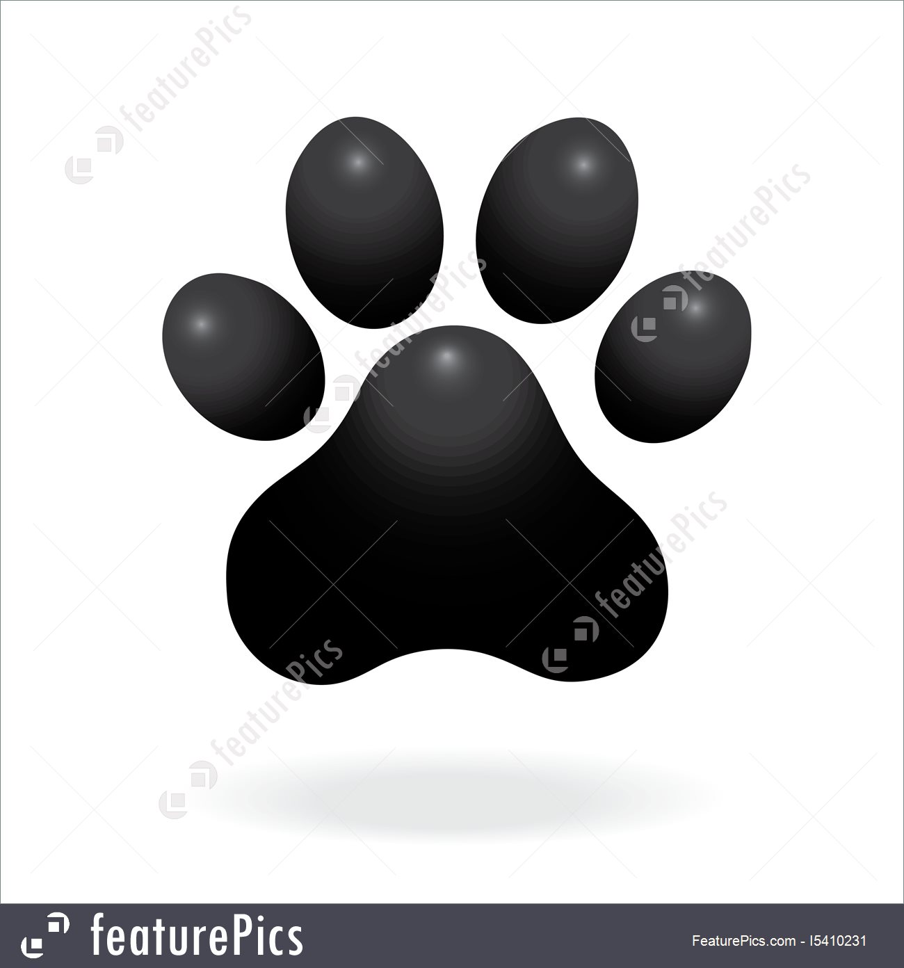 1300x1392 Dog Or Cat Paw Print Flat Icon For Animal Apps And Websites Paw