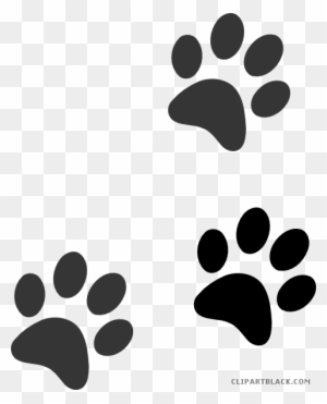 300x371 Grayscale Paw Print Animal Free Black White Clipart