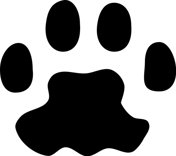 600x534 Cat Paw Print Free Vector In Open Office Drawing