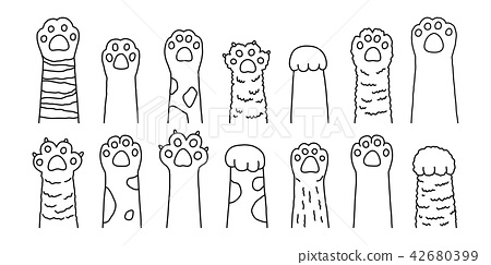 Cat Paw Vector Dog Paw Cat Breed Vector Character 450x243 Cat Paw Vector Dog Paw Cat Breed Vector Character