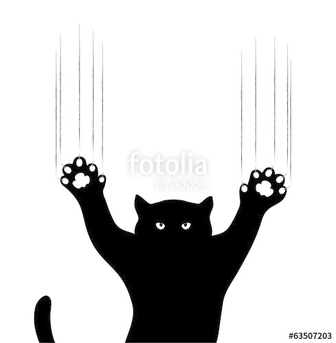 489x500 Cat's Claws Scratch A Background Stock Image And Royalty Free