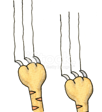 Cat Scratch Stock Vector 401x440 Cat Scratch Stock Vector