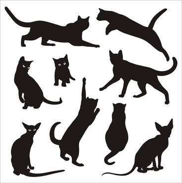 367x368 Free Cat Silhouette Free Vector Download