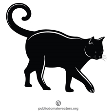 230x230 Black Cat Silhouette Vector Free Vectors Downloads Found