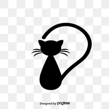 360x360 Black Cat Silhouette Png, Vector, And Clipart