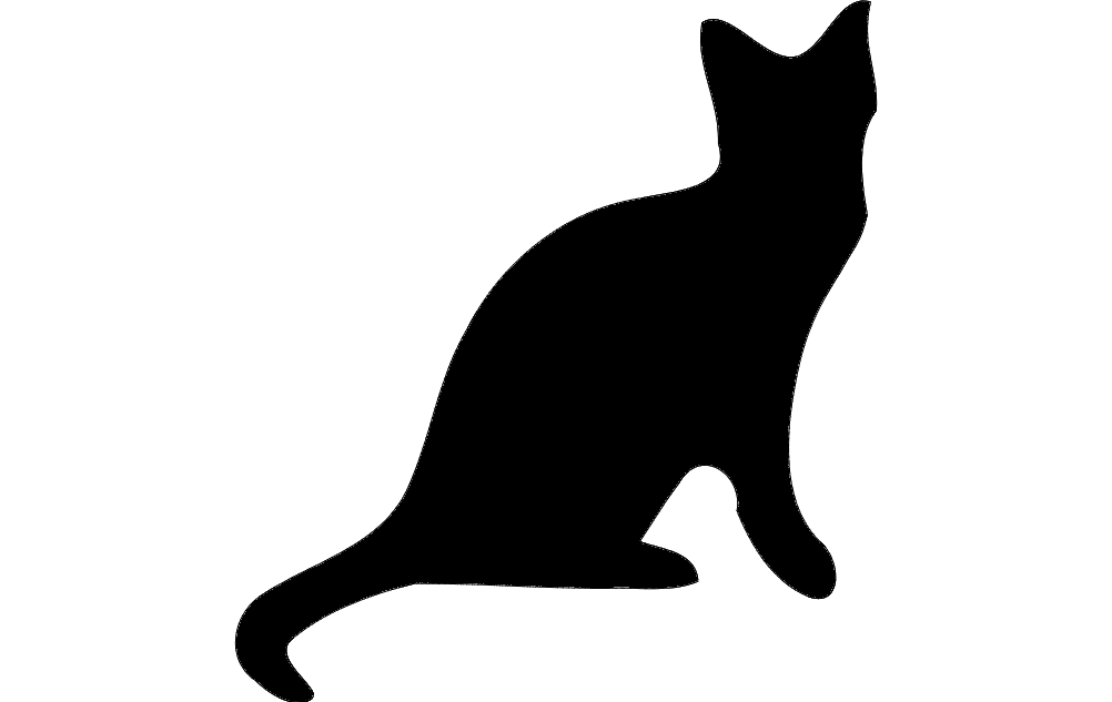 Cat Silhouette Vector Dxf Free Download 1002x633 Cat Silhouette Vector Dxf Free Download