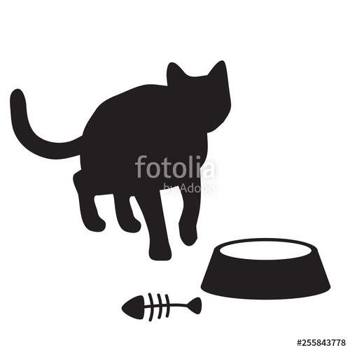 Cat Silhouette Vector Illustration Stock Image And Royalty Free 500x500 Cat Silhouette Vector Illustration Stock Image And Royalty Free