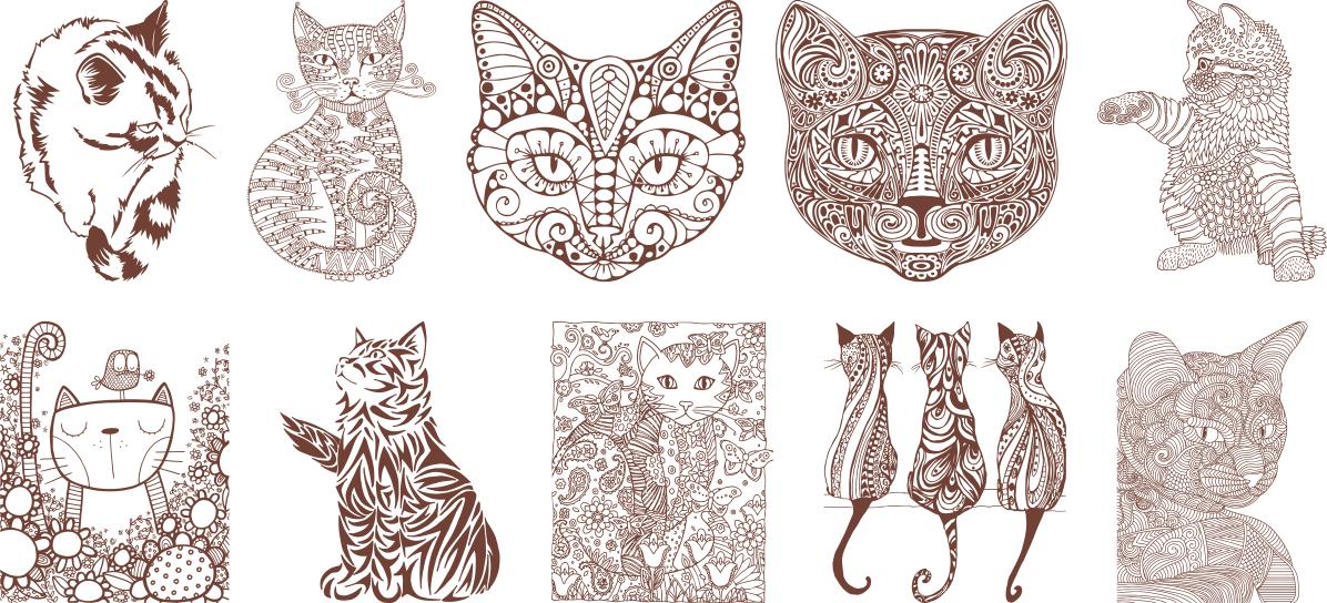 1196x544 Cat Sugar Skull Vectors Graphic Design Vector
