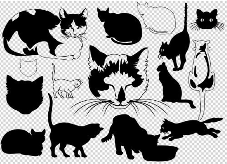 794x572 Printable Cats Vector Cat Cats Png Cat Etsy