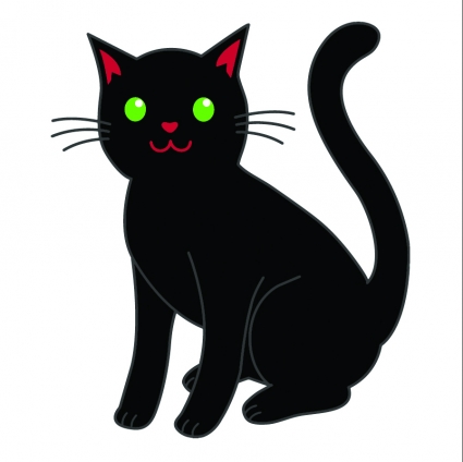 425x424 Black Cat Vector Free Vectors Ui Download