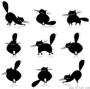 374x368 Cat Free Vector Download