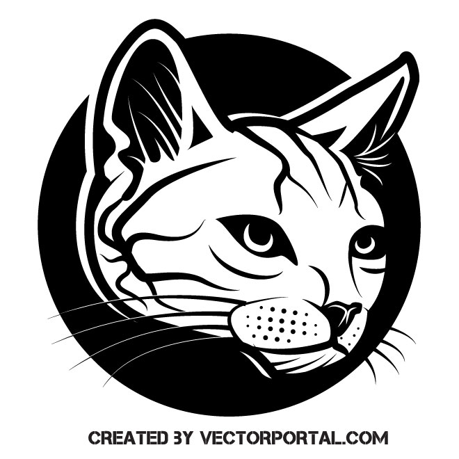 660x660 Domestic Cat Vector Clip Art
